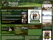 Tablet Screenshot of hookedongolf.com